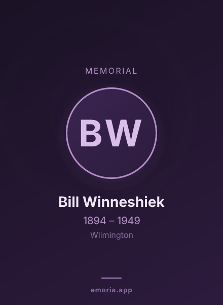 Memorial portrait of Bill Winneshiek
