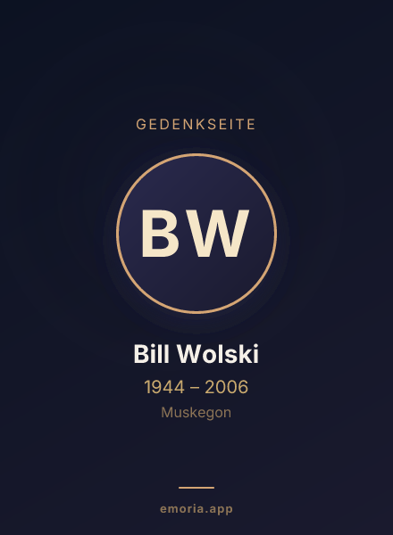Gedenkportrait von Bill Wolski