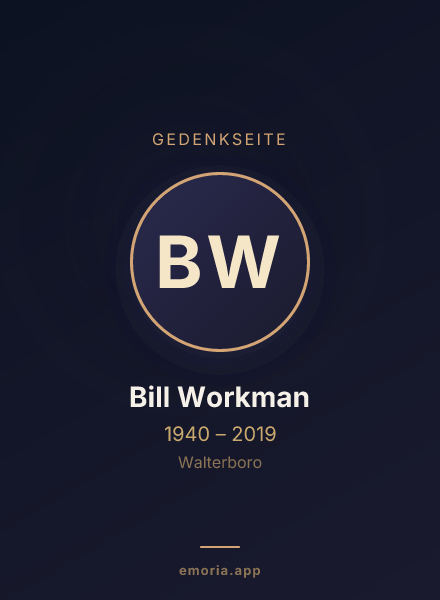 Gedenkportrait von Bill Workman