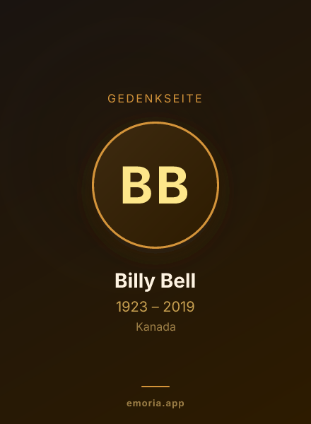 Gedenkportrait von Billy Bell