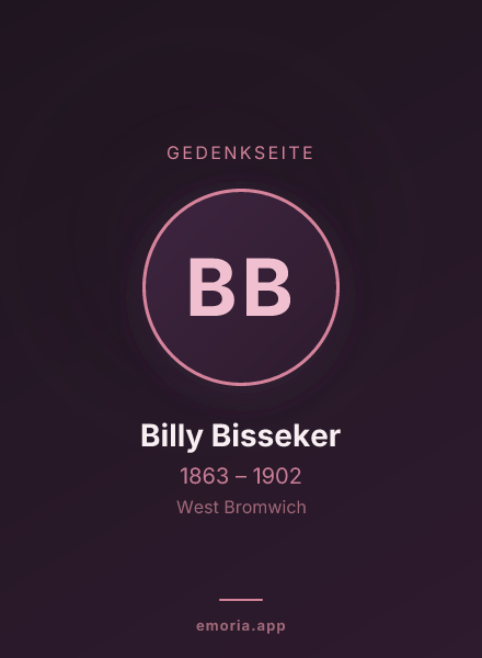 Gedenkportrait von Billy Bisseker