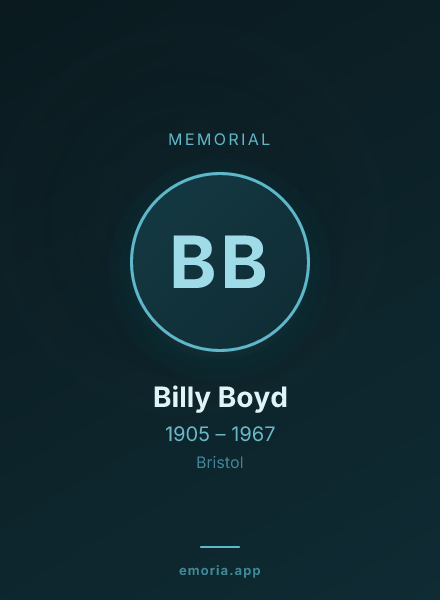Memorial portrait of Billy Boyd