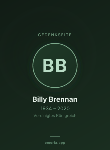 Gedenkportrait von Billy Brennan