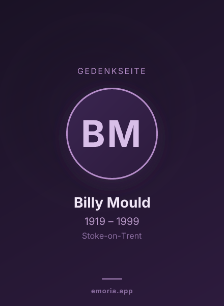 Gedenkportrait von Billy Mould