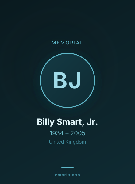 Memorial portrait of Billy Smart, Jr.
