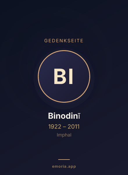 Gedenkportrait von Binodinī