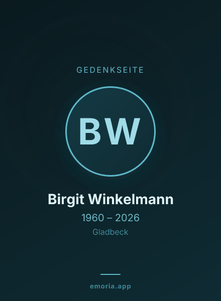 Gedenkportrait von Birgit Winkelmann