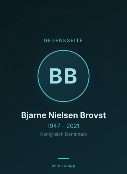 Gedenkportrait von Bjarne Nielsen Brovst