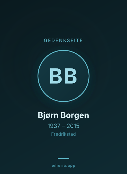Gedenkportrait von Bjørn Borgen