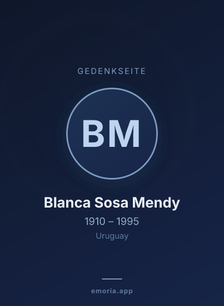 Gedenkportrait von Blanca Sosa Mendy