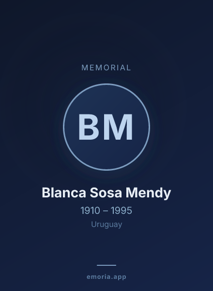 Memorial portrait of Blanca Sosa Mendy