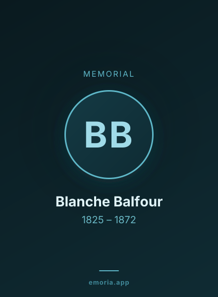 Memorial portrait of Blanche Balfour