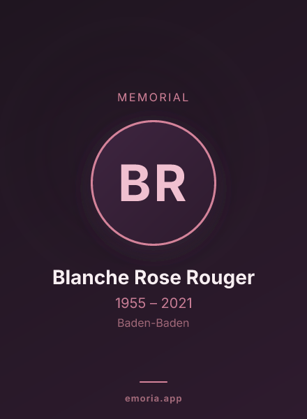 Memorial portrait of Blanche Rose Rouger