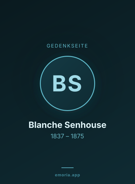 Gedenkportrait von Blanche Senhouse