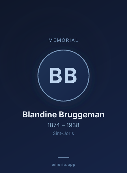 Memorial portrait of Blandine Bruggeman