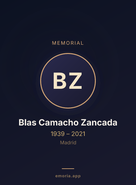 Memorial portrait of Blas Camacho Zancada