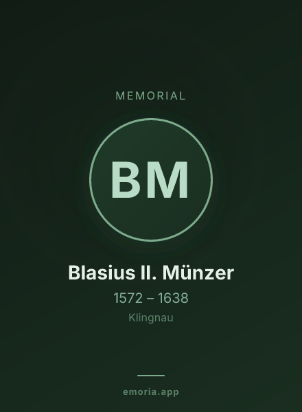 Memorial portrait of Blasius II. Münzer