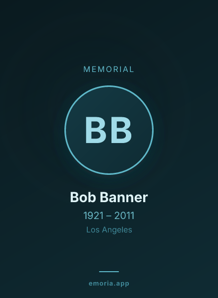 Memorial portrait of Bob Banner