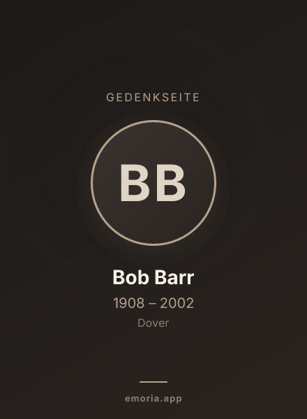 Gedenkportrait von Bob Barr