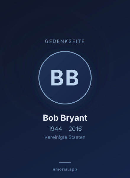Gedenkportrait von Bob Bryant
