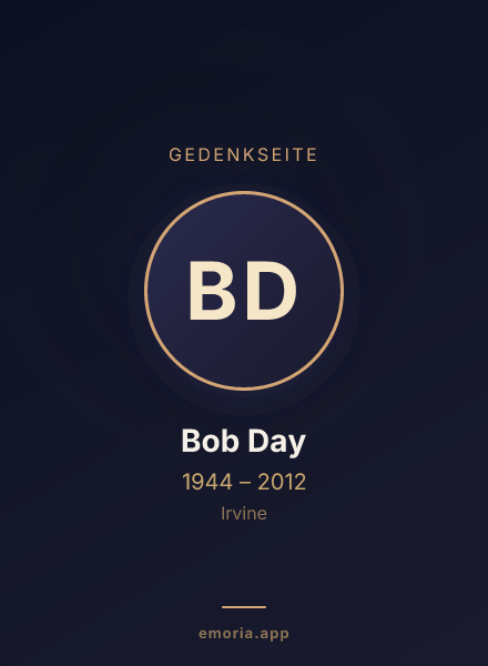 Gedenkportrait von Bob Day