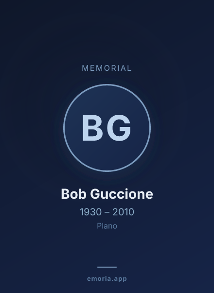 Memorial portrait of Bob Guccione