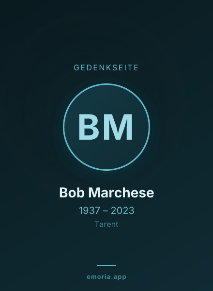 Gedenkportrait von Bob Marchese