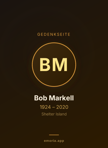 Gedenkportrait von Bob Markell