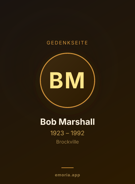 Gedenkportrait von Bob Marshall