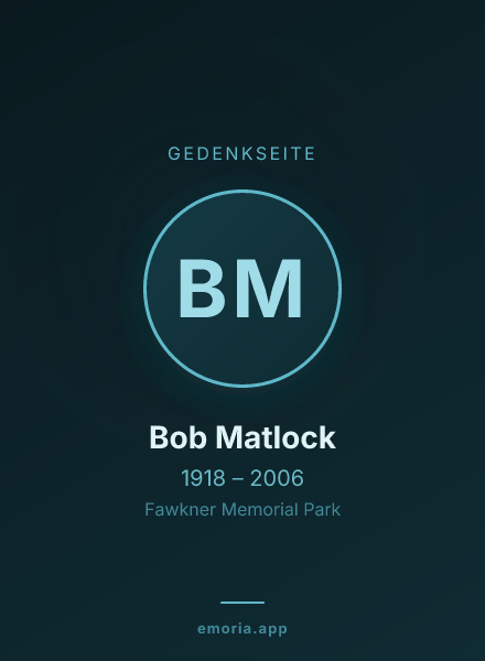 Gedenkportrait von Bob Matlock