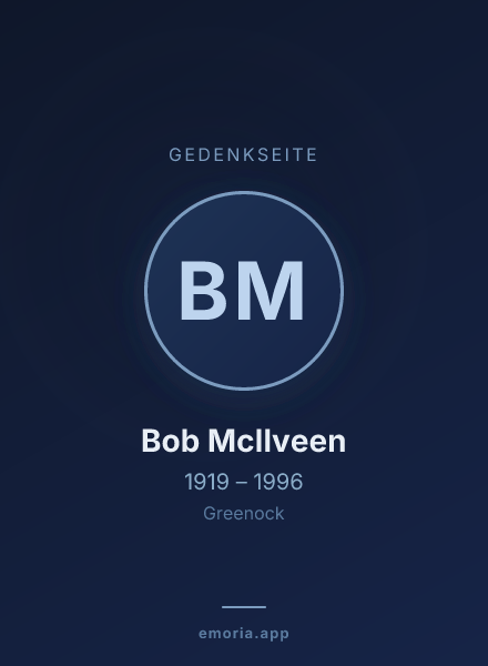 Gedenkportrait von Bob McIlveen