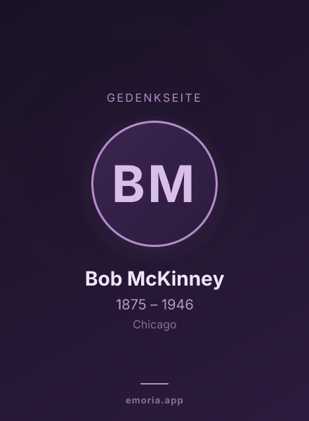 Gedenkportrait von Bob McKinney
