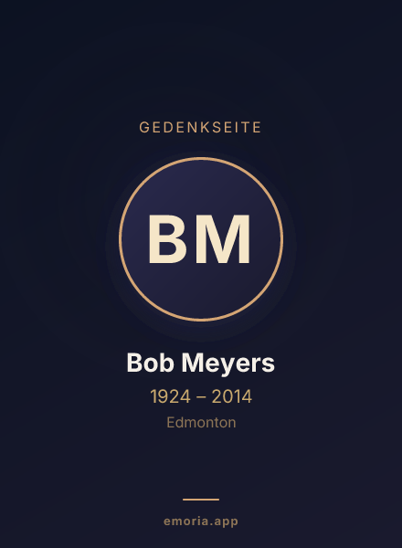 Gedenkportrait von Bob Meyers