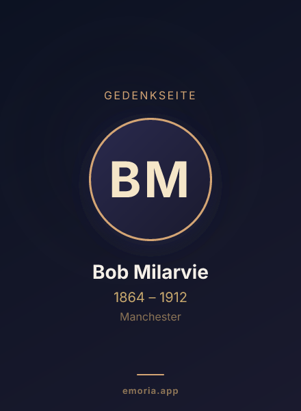 Gedenkportrait von Bob Milarvie