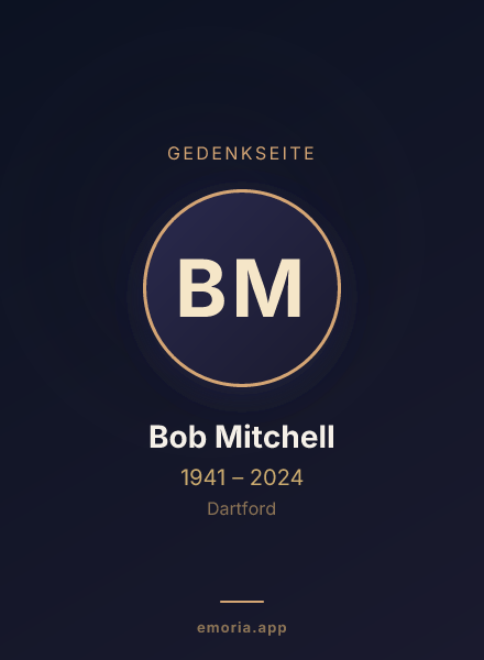 Gedenkportrait von Bob Mitchell
