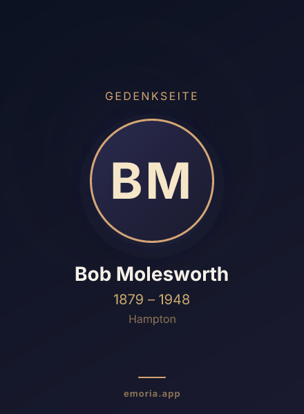 Gedenkportrait von Bob Molesworth