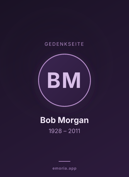 Gedenkportrait von Bob Morgan