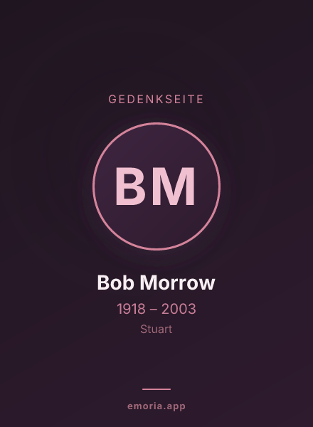 Gedenkportrait von Bob Morrow