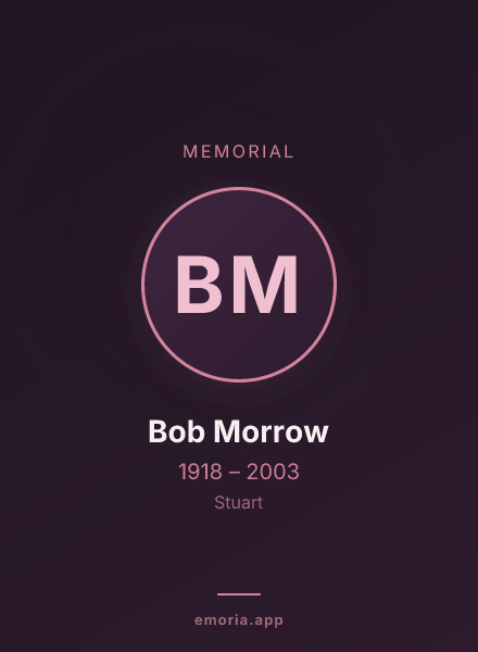 Memorial portrait of Bob Morrow