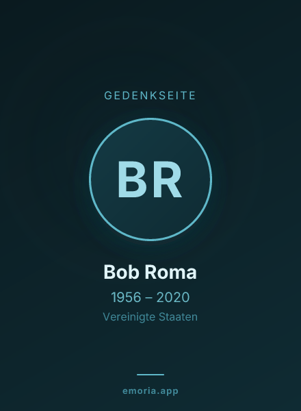 Gedenkportrait von Bob Roma
