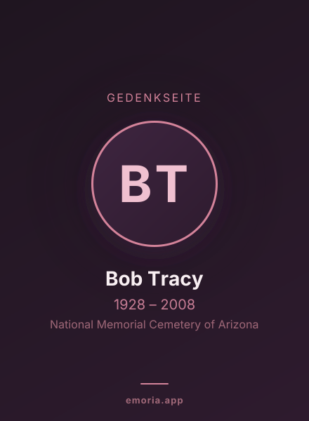 Gedenkportrait von Bob Tracy