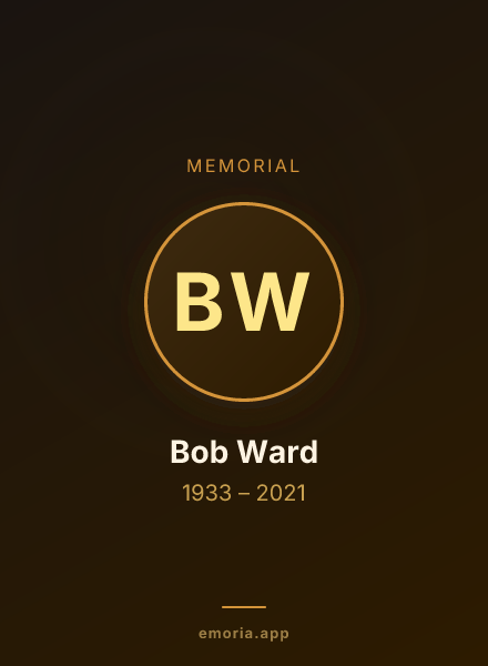 Memorial portrait of Bob Ward
