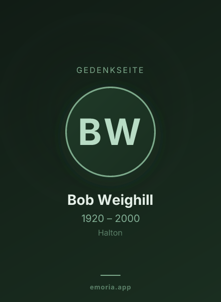 Gedenkportrait von Bob Weighill