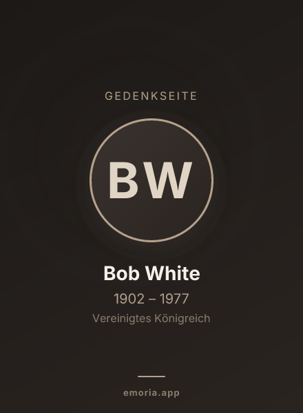 Gedenkportrait von Bob White