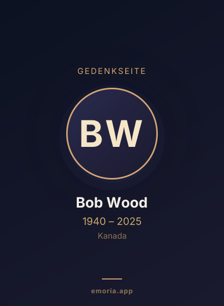 Gedenkportrait von Bob Wood