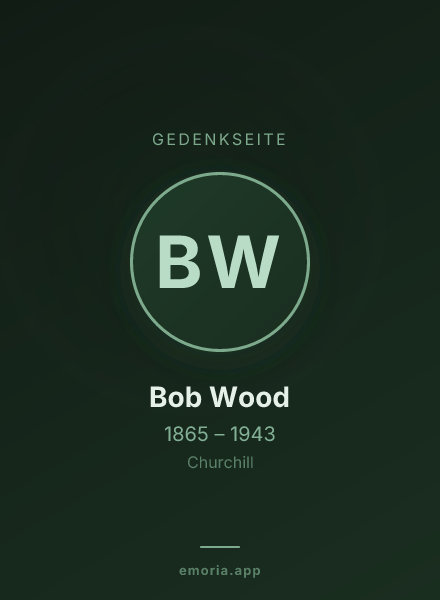 Gedenkportrait von Bob Wood