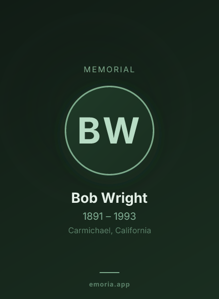 Memorial portrait of Bob Wright