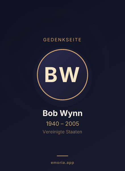 Gedenkportrait von Bob Wynn