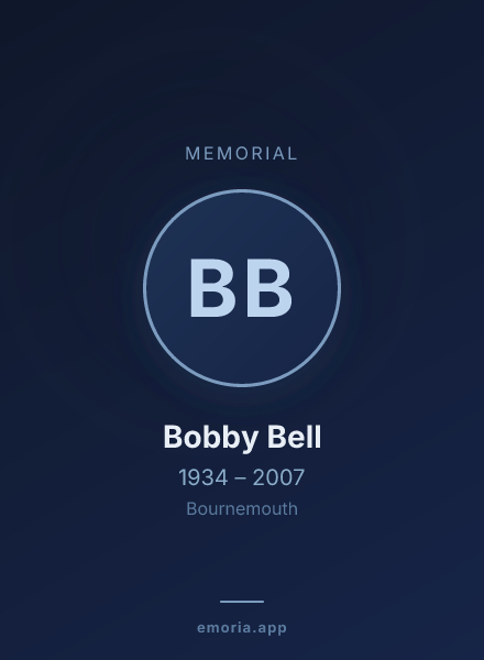 Memorial portrait of Bobby Bell