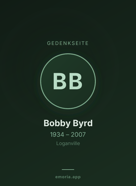 Gedenkportrait von Bobby Byrd